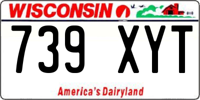 WI license plate 739XYT