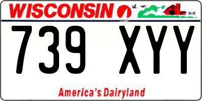 WI license plate 739XYY
