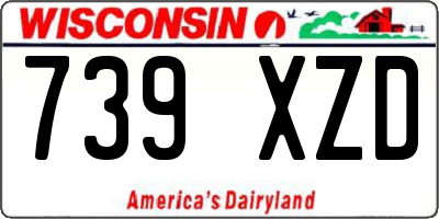 WI license plate 739XZD