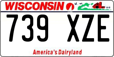 WI license plate 739XZE