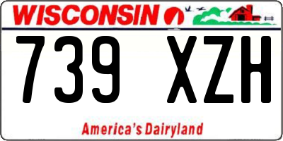 WI license plate 739XZH