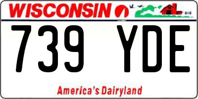 WI license plate 739YDE