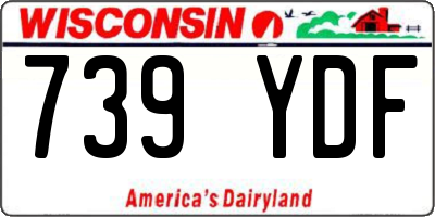 WI license plate 739YDF