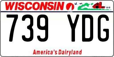 WI license plate 739YDG