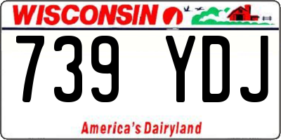 WI license plate 739YDJ