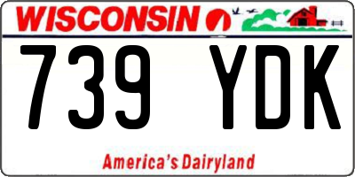 WI license plate 739YDK