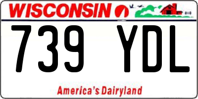 WI license plate 739YDL