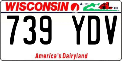 WI license plate 739YDV