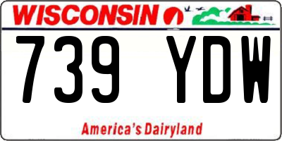 WI license plate 739YDW