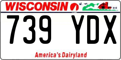 WI license plate 739YDX