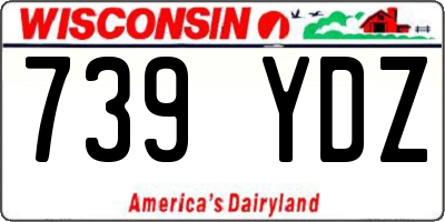 WI license plate 739YDZ