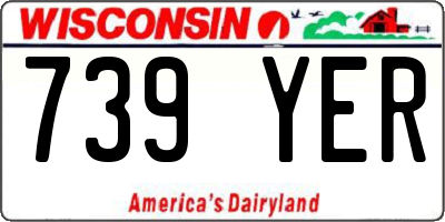 WI license plate 739YER