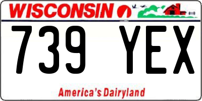 WI license plate 739YEX