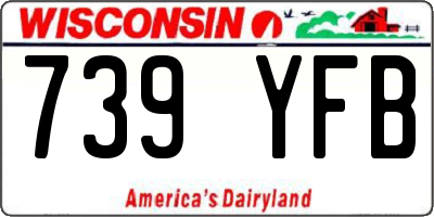 WI license plate 739YFB