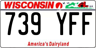 WI license plate 739YFF