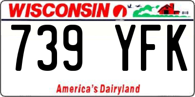 WI license plate 739YFK