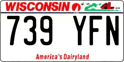 WI license plate 739YFN