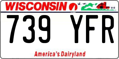 WI license plate 739YFR