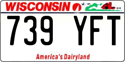 WI license plate 739YFT