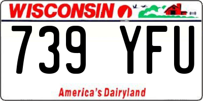 WI license plate 739YFU