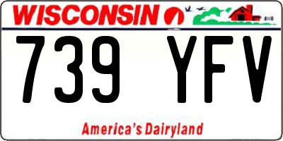 WI license plate 739YFV