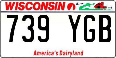 WI license plate 739YGB