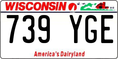 WI license plate 739YGE