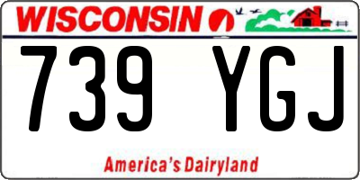 WI license plate 739YGJ