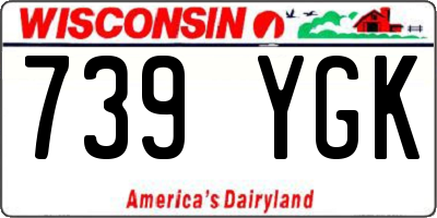 WI license plate 739YGK