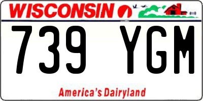 WI license plate 739YGM