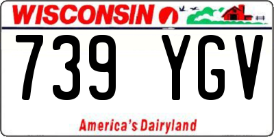 WI license plate 739YGV