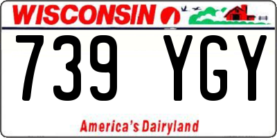 WI license plate 739YGY