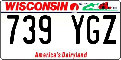 WI license plate 739YGZ