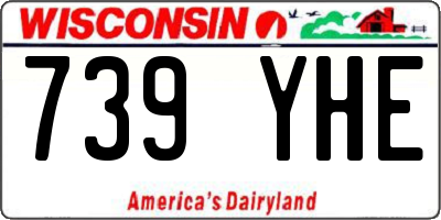 WI license plate 739YHE
