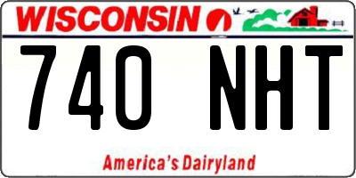 WI license plate 740NHT