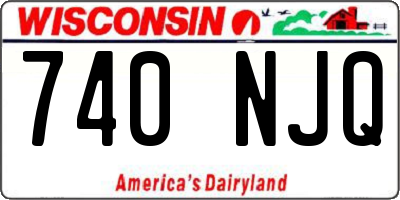 WI license plate 740NJQ