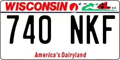 WI license plate 740NKF
