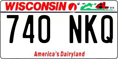WI license plate 740NKQ