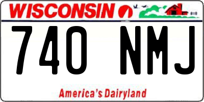 WI license plate 740NMJ