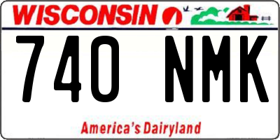 WI license plate 740NMK