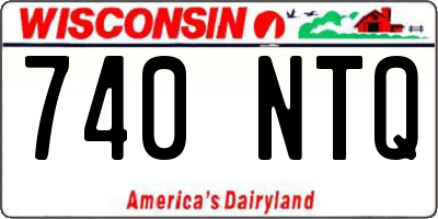 WI license plate 740NTQ