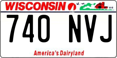 WI license plate 740NVJ