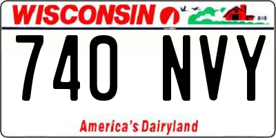 WI license plate 740NVY
