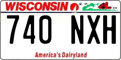 WI license plate 740NXH