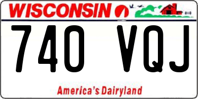WI license plate 740VQJ