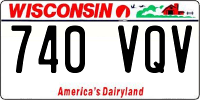 WI license plate 740VQV