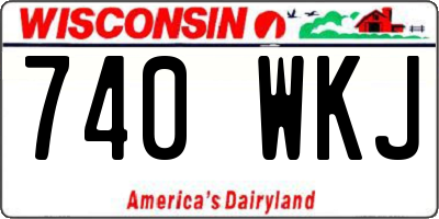 WI license plate 740WKJ