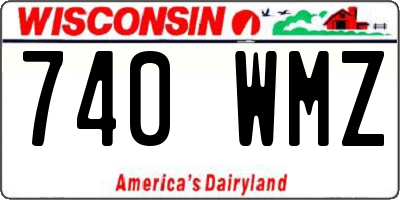WI license plate 740WMZ