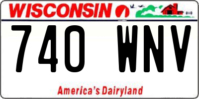 WI license plate 740WNV