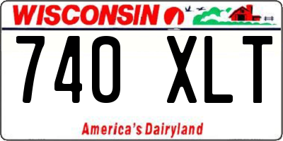 WI license plate 740XLT